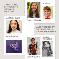 Congrats to our 2024 Jacob Titus Youth Music Scholarship Winners